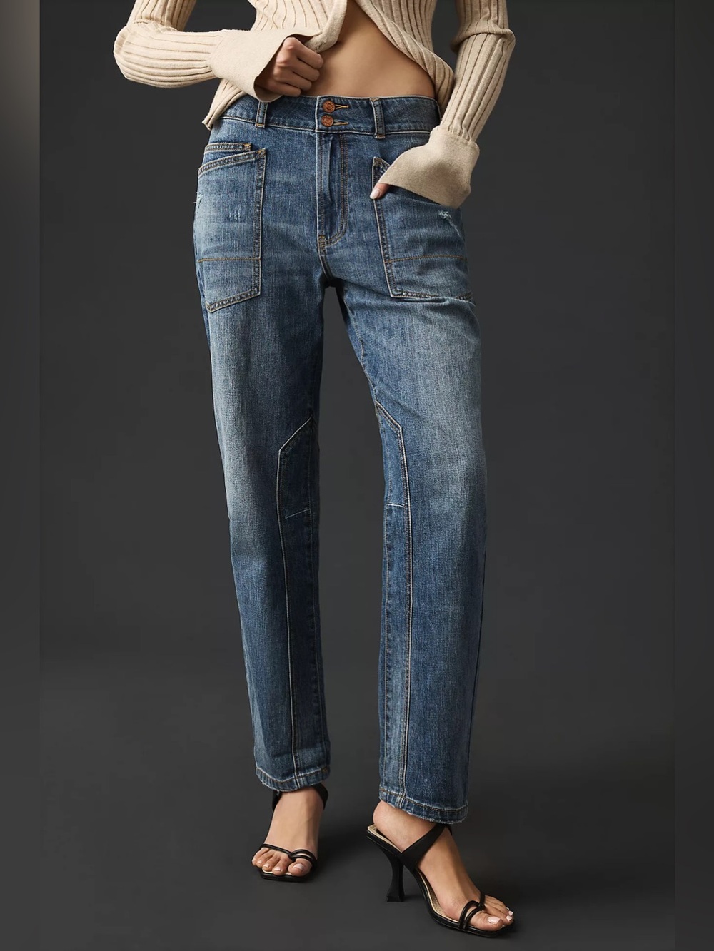 Anthropologie The Wanderer Cuffed Relaxed-Leg Jeans by Pilcro - Picture 2 of 12